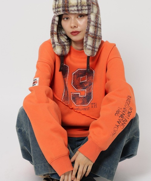 niko and...（ニコアンド）の「【FISHS EDDY(フィッシュエディ)】スウェットプルオーバー【UNISEX】（スウェット・メンズ・オレンジ/ネイビー/ライトグレー・MEDIUM/LARGE）」の3枚目の写真