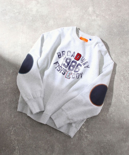 niko and...（ニコアンド）の「【FISHS EDDY(フィッシュエディ)】スウェットプルオーバー【UNISEX】（スウェット・メンズ・オレンジ/ネイビー/ライトグレー・MEDIUM/LARGE）」の4枚目の写真