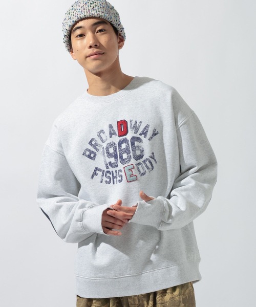 niko and...（ニコアンド）の「【FISHS EDDY(フィッシュエディ)】スウェットプルオーバー【UNISEX】（スウェット・メンズ・オレンジ/ネイビー/ライトグレー・MEDIUM/LARGE）」の9枚目の写真