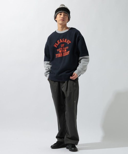 niko and...（ニコアンド）の「【FISHS EDDY(フィッシュエディ)】スウェットプルオーバー【UNISEX】（スウェット・メンズ・オレンジ/ネイビー/ライトグレー・MEDIUM/LARGE）」の10枚目の写真