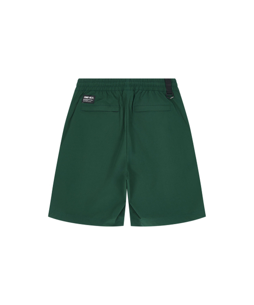 Side vent zip-up shorts (green) 【公式通販】