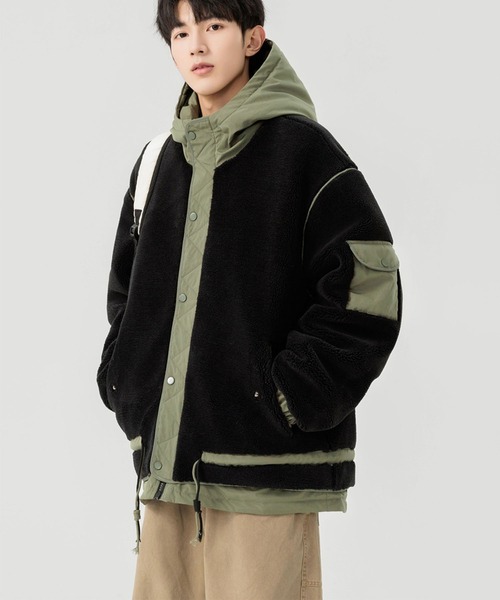 aimoha(アイモハ)の「ボアジャケット (AW)(ナイロンジャケット・メンズ・ブラック/オフホワイト・X-LARGE/MEDIUM/LARGE)」の15枚目の写真