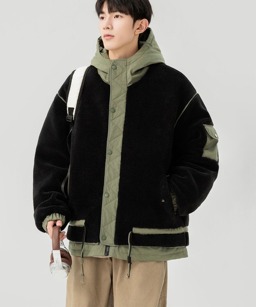 aimoha(アイモハ)の「ボアジャケット (AW)(ナイロンジャケット・メンズ・ブラック/オフホワイト・X-LARGE/MEDIUM/LARGE)」の16枚目の写真