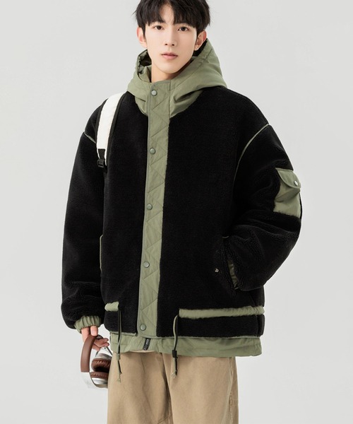 aimoha(アイモハ)の「ボアジャケット (AW)(ナイロンジャケット・メンズ・ブラック/オフホワイト・X-LARGE/MEDIUM/LARGE)」の17枚目の写真