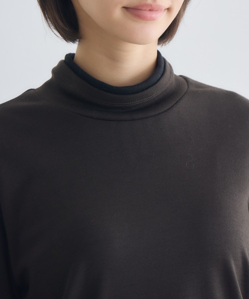 KATHARINE ROSS（キャサリンロス）の「【KATHARINE ROSS】配色タートルプルオーバー（Tシャツ/カットソー・レディース・ブラック/グレー/レッド/ブラウン・FREE）」の12枚目の写真