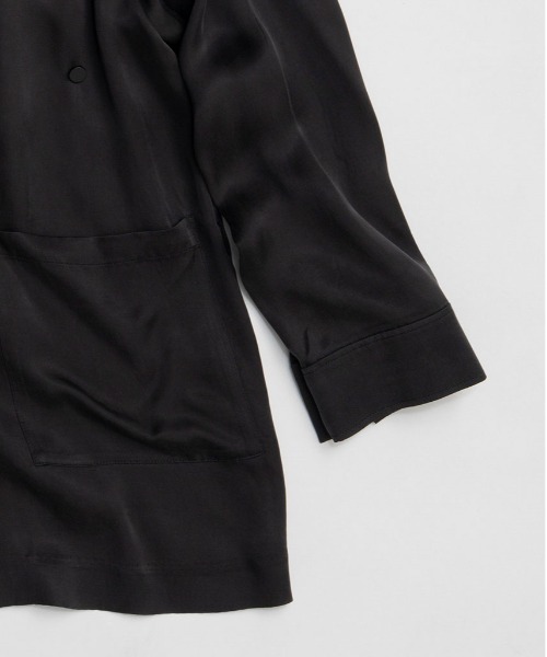 PRANK PROJECT(プランクプロジェクト)の「フィブリルキュプラジャケット / Fibril Cupro Jacket(テーラードジャケット・レディース・チャコールグレー/ブラウン/ホワイト・FREE)」の17枚目の写真