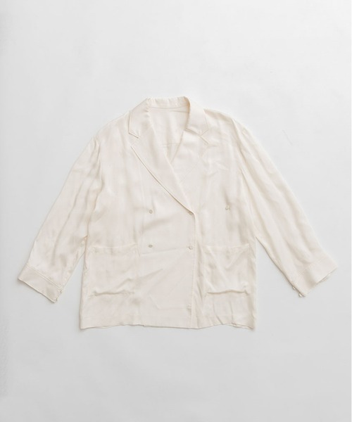 PRANK PROJECT(プランクプロジェクト)の「フィブリルキュプラジャケット / Fibril Cupro Jacket(テーラードジャケット・レディース・チャコールグレー/ブラウン/ホワイト・FREE)」の22枚目の写真