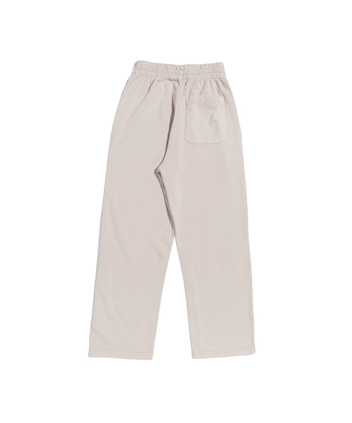BECANVAS（ビキャンバス）の「BECANVAS PIGMENT DYDE OVERFIT STRAIGHT SEWATPANTS (SAND BEIGE)（スウェットパンツ・レディース・サンドベージュ・MEDIUM/LARGE/SMALL）」の2枚目の写真