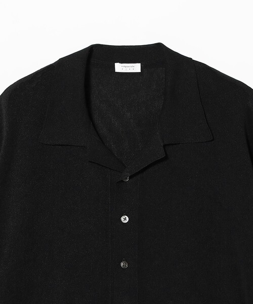 crepuscule(クレプスキュール)の「crepuscule / Washi Open Collar S/S Shirt(シャツ/ブラウス・メンズ・ブラック・L/M/XL)」の8枚目の写真