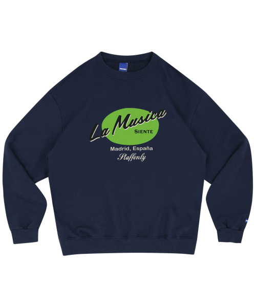 STAFF ONLY(スタッフオンリー)の「LA MUSICA SWEATSHIRTS 01 (NAVY)(スウェット・メンズ・その他・SMALL/MEDIUM/LARGE)」の1枚目の写真