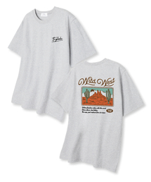 ワイルドウェスト オーバーサイズ 半袖Tシャツ ライトグレー