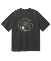 シクチプサオーバーサイズ半袖Tシャツ [ダークグレー]