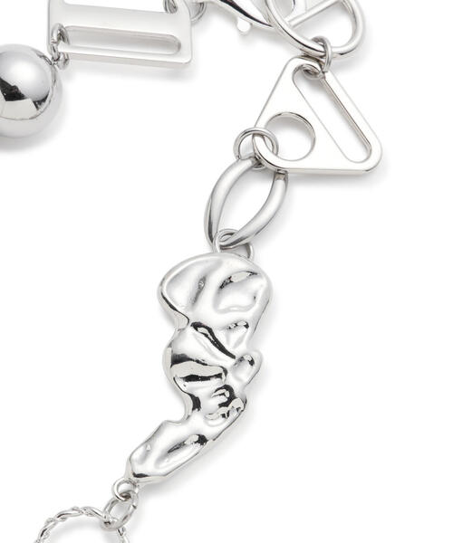 L.H.P(エルエイチピー)の「hurjaboyacc/ホジャボーイ/HEART MIX NECKLACE(ネックレス・レディース・シルバー・F)」の4枚目の写真