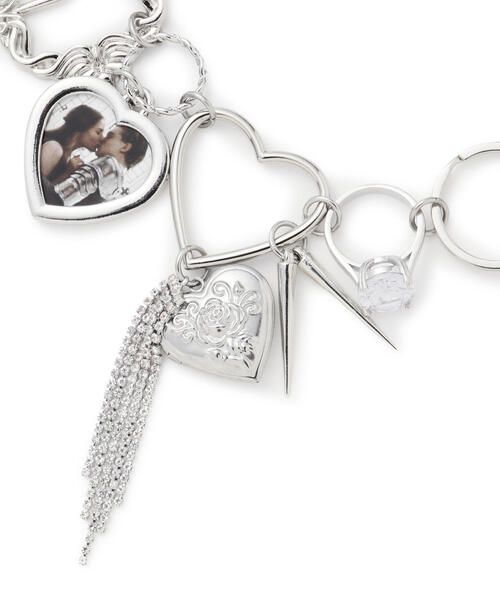 L.H.P(エルエイチピー)の「hurjaboyacc/ホジャボーイ/HEART MIX NECKLACE(ネックレス・レディース・シルバー・F)」の5枚目の写真