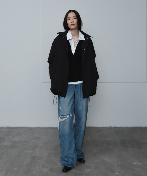 plage（プラージュ）の「《WEB限定追加》撥水tailored puff コート 3（その他アウター・レディース・ブラック・36/38）」の3枚目の写真