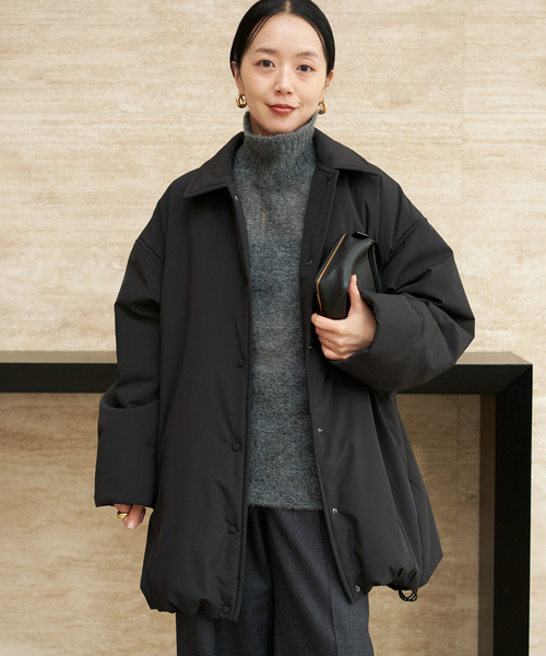 plage（プラージュ）の「《WEB限定追加》撥水tailored puff コート 3（その他アウター・レディース・ブラック・36/38）」の8枚目の写真