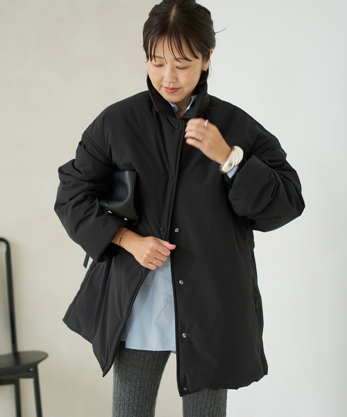 plage（プラージュ）の「《WEB限定追加》撥水tailored puff コート 3（その他アウター・レディース・ブラック・36/38）」の20枚目の写真