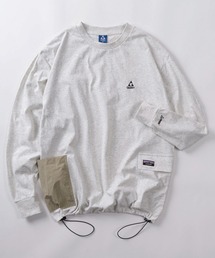 GERRY（ジェリー）の「【70】【GERRY/ジェリー】ワンポイントロゴ サイドポケット ロングスリーブTシャツ ドローコード（Tシャツ/カットソー）」