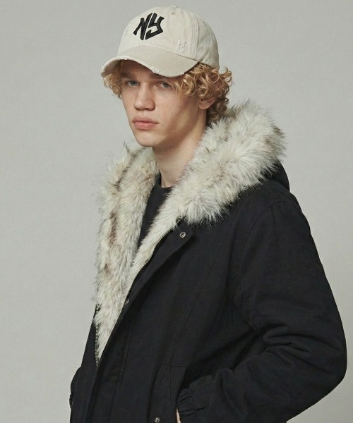 VIBGYOR（ヴィブジョー）の「【IZU】 ヴィンテージウォッシュダメージロゴキャップ（キャップ・メンズ・ブラック/グレー系その他・FREE）」の4枚目の写真