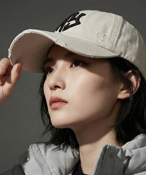 VIBGYOR（ヴィブジョー）の「【IZU】 ヴィンテージウォッシュダメージロゴキャップ（キャップ・メンズ・ブラック/グレー系その他・FREE）」の6枚目の写真