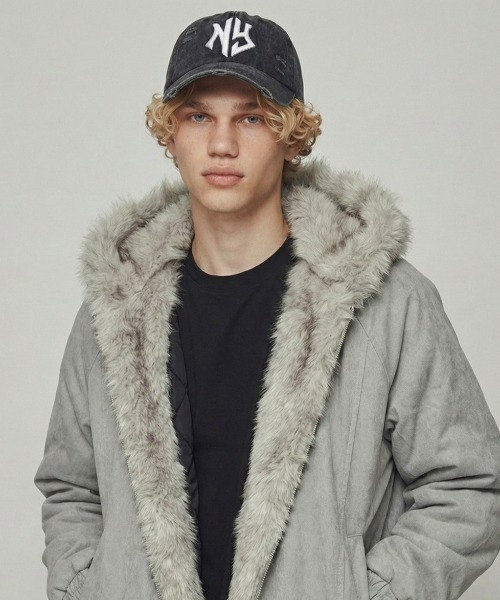 VIBGYOR（ヴィブジョー）の「【IZU】 ヴィンテージウォッシュダメージロゴキャップ（キャップ・メンズ・ブラック/グレー系その他・FREE）」の8枚目の写真