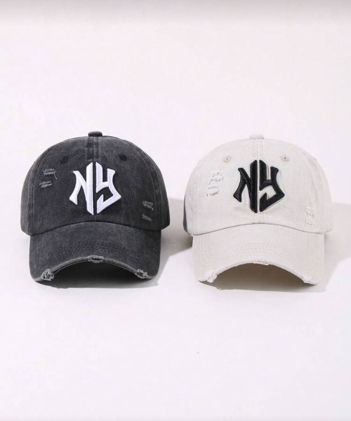 VIBGYOR（ヴィブジョー）の「【IZU】 ヴィンテージウォッシュダメージロゴキャップ（キャップ・メンズ・ブラック/グレー系その他・FREE）」の14枚目の写真