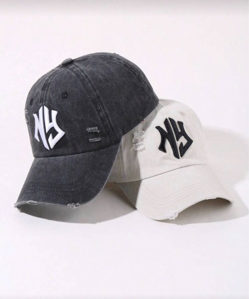 VIBGYOR（ヴィブジョー）の「【IZU】 ヴィンテージウォッシュダメージロゴキャップ（キャップ・メンズ・ブラック/グレー系その他・FREE）」の16枚目の写真