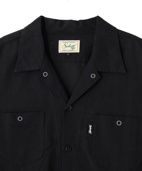Schott(ショット)の「Schott/ショット/PLAIN NC SHIRT/プレーン エヌシー シャツ(シャツ/ブラウス・メンズ・ブラック/グレー/ミント・M/L/XL/2XL)」の7枚目の写真
