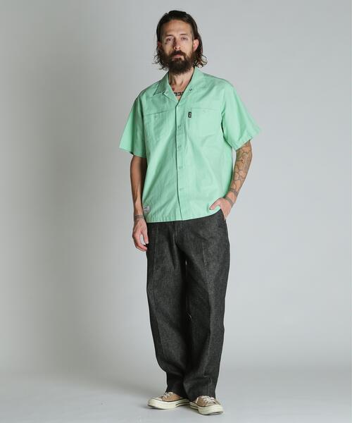 Schott(ショット)の「Schott/ショット/PLAIN NC SHIRT/プレーン エヌシー シャツ(シャツ/ブラウス・メンズ・ブラック/グレー/ミント・M/L/XL/2XL)」の17枚目の写真