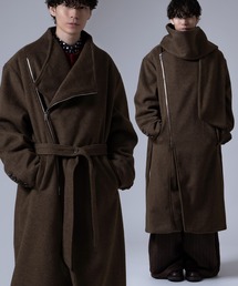 improves（インプローブス）の「ストール付き アシンメトリー ジップアップ コート（その他アウター）」