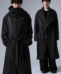 improves（インプローブス）の「ストール付き アシンメトリー ジップアップ コート（その他アウター）」