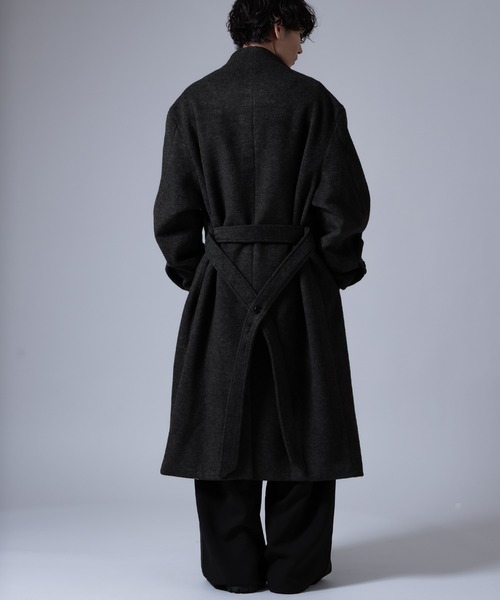 improves（インプローブス）の「ストール付き アシンメトリー ジップアップ コート（その他アウター・メンズ・ブラウン/チャコール・MEDIUM/LARGE）」の14枚目の写真