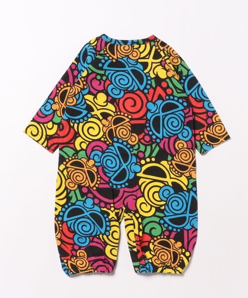 HYSTERIC MINI(ヒステリックミニ)の「Psychedelic mini face総柄 2WAYALL(ロンパース・キッズ・マルチ・FREE)」の2枚目の写真