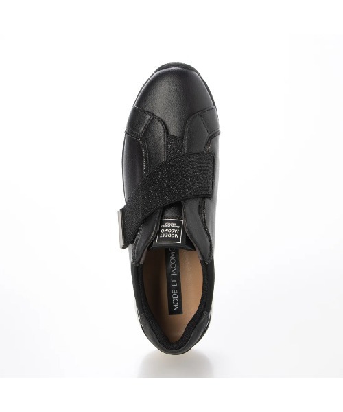 Mode et Jacomo（モードエジャコモ）の「きれいめ厚底ベルクロスニーカー（スニーカー・レディース・ブラック/アイボリー/ライトピンク・22.5cm/23cm/23.5cm/24cm/24.5cm）」の12枚目の写真