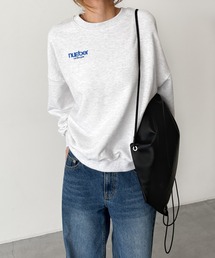 CANAL JEAN | El mar　number 胸刺繍裏毛トレーナー(スウェット)