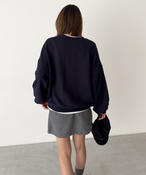 CANAL JEAN（キャナルジーン）の「El mar　number 胸刺繍裏毛トレーナー（スウェット・レディース・グレー/ホワイト/ネイビー・ONE SIZE）」の16枚目の写真