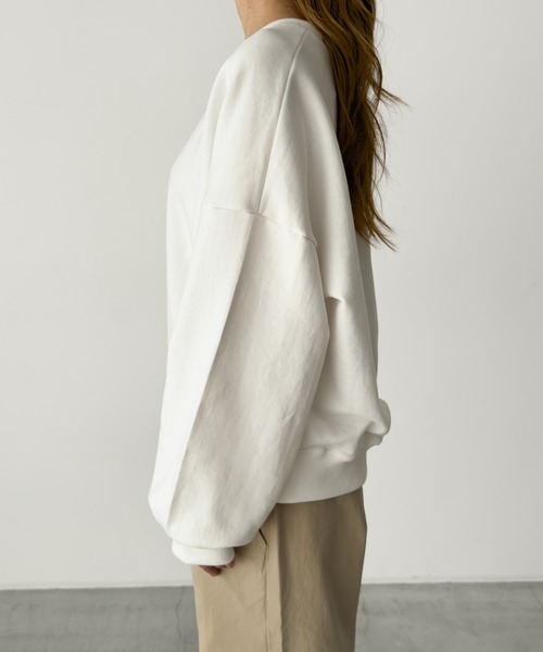 CANAL JEAN（キャナルジーン）の「El mar　number 胸刺繍裏毛トレーナー（スウェット・レディース・グレー/ホワイト/ネイビー・ONE SIZE）」の19枚目の写真