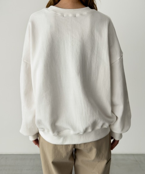 CANAL JEAN（キャナルジーン）の「El mar　number 胸刺繍裏毛トレーナー（スウェット・レディース・グレー/ホワイト/ネイビー・ONE SIZE）」の9枚目の写真