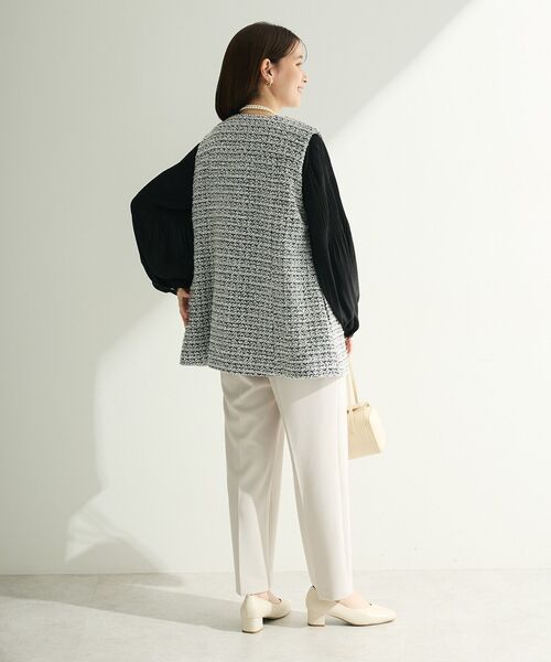 Green　Parks（グリーンパークス）の「O.ツイードペプラムベスト（ベスト・レディース・ブラック/グレー・FREE）」の21枚目の写真