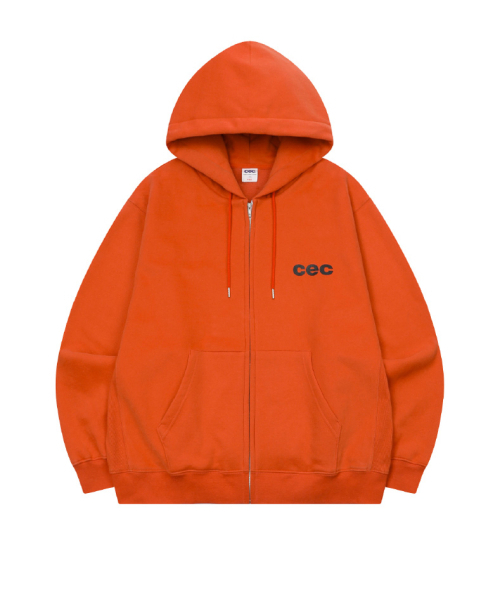 chancechance(チャンスチャンス)の「CEC ZIP-UP フードパーカー(オレンジ/裏起毛)(パーカー・メンズ・その他・OS)」の1枚目の写真