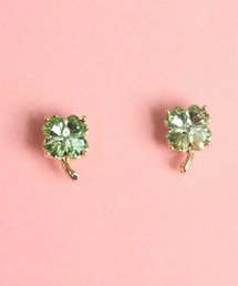 gargle（ガーグル）の「gargle ガーグル：GARGLE COREシリーズ　韓国アクセ　ストーンクローバー　四つ葉　ピアス（ピアス（両耳用））」