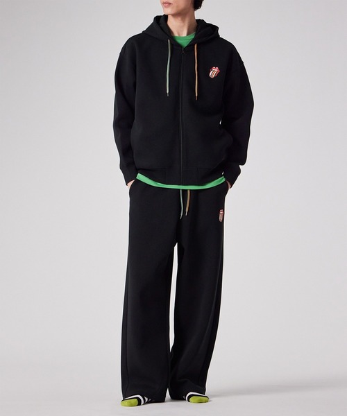 Paul Smith(ポールスミス)の「“Lip and Tounge” ロングパンツ【853368 P7757】(スウェットパンツ・メンズ・ブラック/グレー・MEDIUM/LARGE)」の3枚目の写真