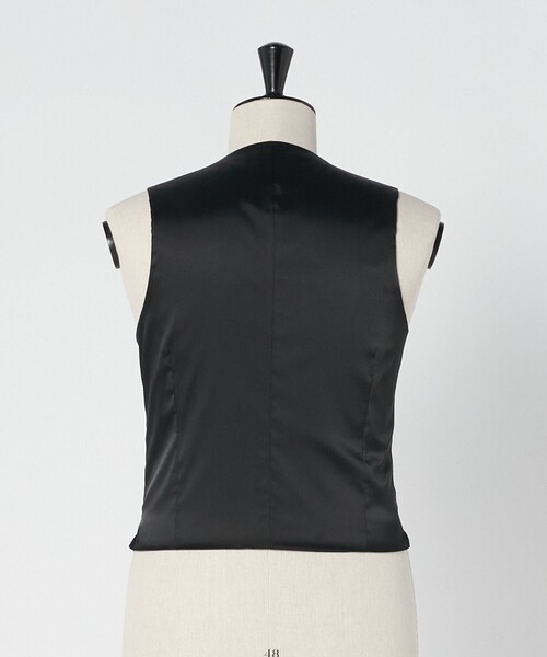 green label relaxing（グリーンレーベルリラクシング）の「A+ TWPU トロピカル無地 スリム 5B セットアップ ベスト -ウォッシャブル-（スーツベスト・メンズ・ブラック/ネイビー/ダークグレー/ロイヤルブルー/ダークブラウン・L/XXL/XL/S/M）」の7枚目の写真