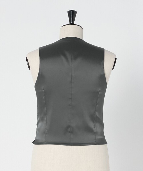 green label relaxing（グリーンレーベルリラクシング）の「A+ TWPU トロピカル無地 スリム 5B セットアップ ベスト -ウォッシャブル-（スーツベスト・メンズ・ブラック/ネイビー/ダークグレー/ロイヤルブルー/ダークブラウン・L/XXL/XL/S/M）」の12枚目の写真