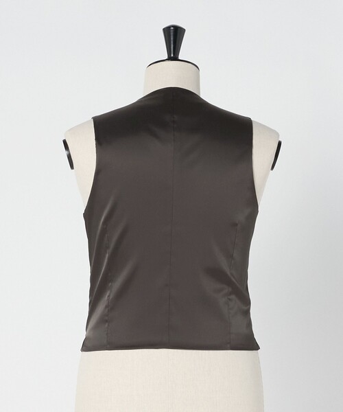 green label relaxing（グリーンレーベルリラクシング）の「A+ TWPU トロピカル無地 スリム 5B セットアップ ベスト -ウォッシャブル-（スーツベスト・メンズ・ブラック/ネイビー/ダークグレー/ロイヤルブルー/ダークブラウン・L/XXL/XL/S/M）」の17枚目の写真