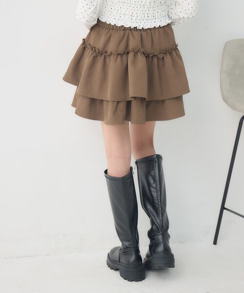 ems excite（エムズエキサイト）の「【セットアイテム】リボン中綿BZ＆フリルSKセット（その他アウター・レディース・ブラウン/ブラック系その他2/チャコールグレー・FREE）」の17枚目の写真