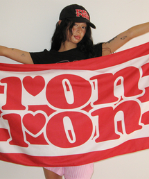RONRON（ロンロン）の「LOGO BEACH TOWEL WHITE RED（タオル）」