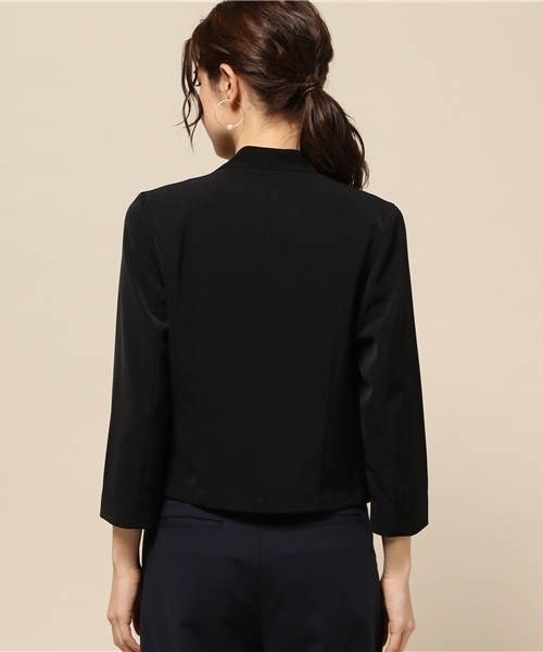 INTERPLANET(インタープラネット)の「ストレッチジャケット(その他アウター・レディース・ブラック/ベージュ・FREE)」の5枚目の写真