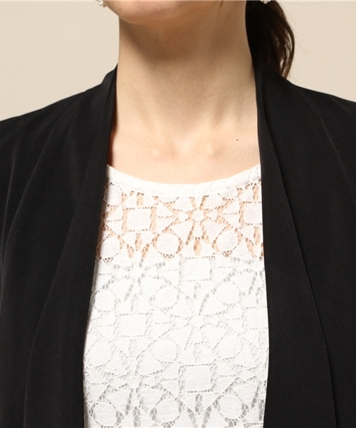 INTERPLANET(インタープラネット)の「ストレッチジャケット(その他アウター・レディース・ブラック/ベージュ・FREE)」の6枚目の写真