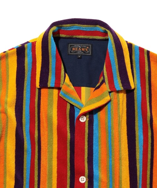 BEAMS PLUS(ビームスプラス)の「Pile Full Button Polo Multi Stripe(ポロシャツ・メンズ・その他・X-LARGE/LARGE/MEDIUM/SMALL)」の6枚目の写真